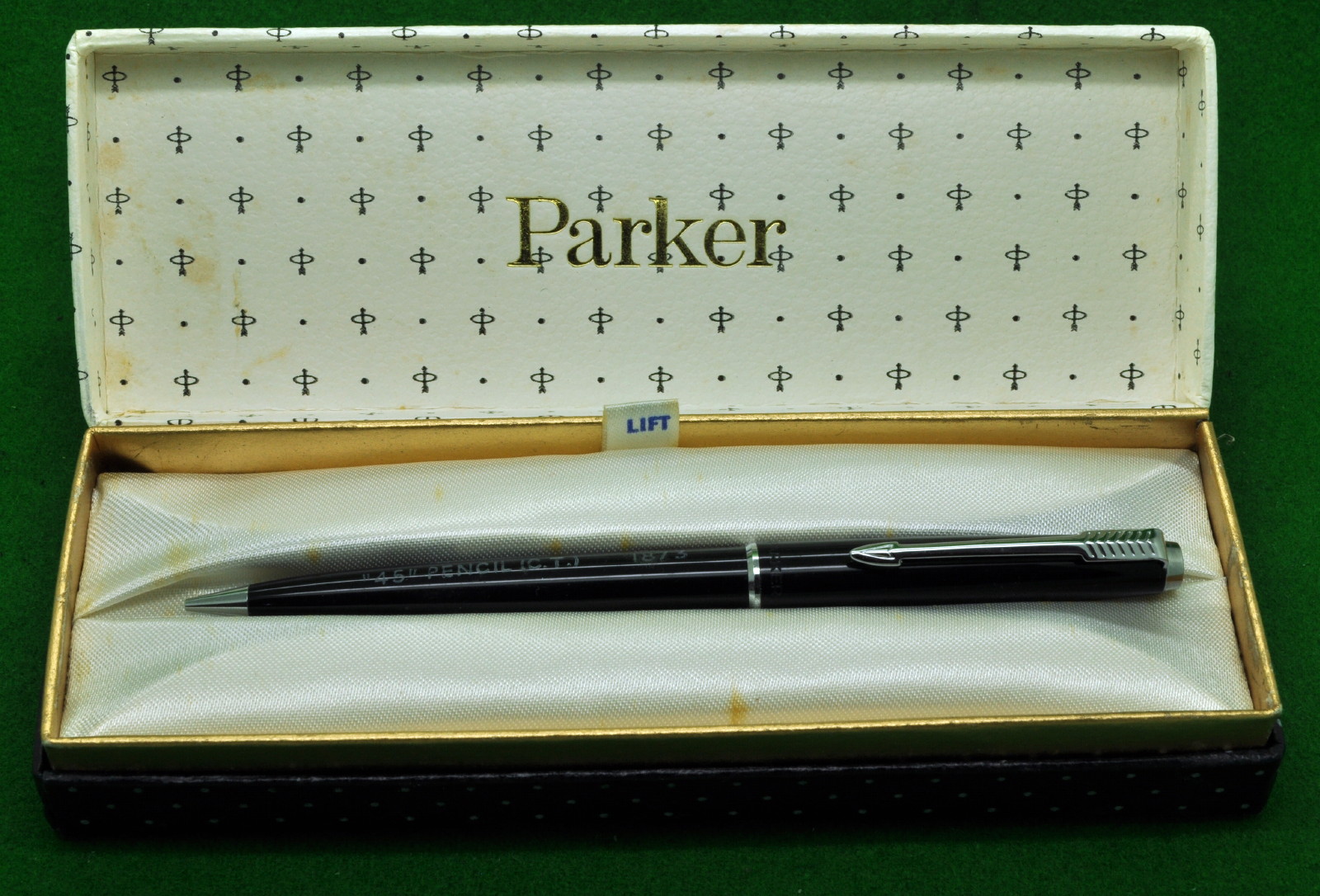 Details about   Parker Vintage 45 fountain pen chrome barrel ring--new old stock 