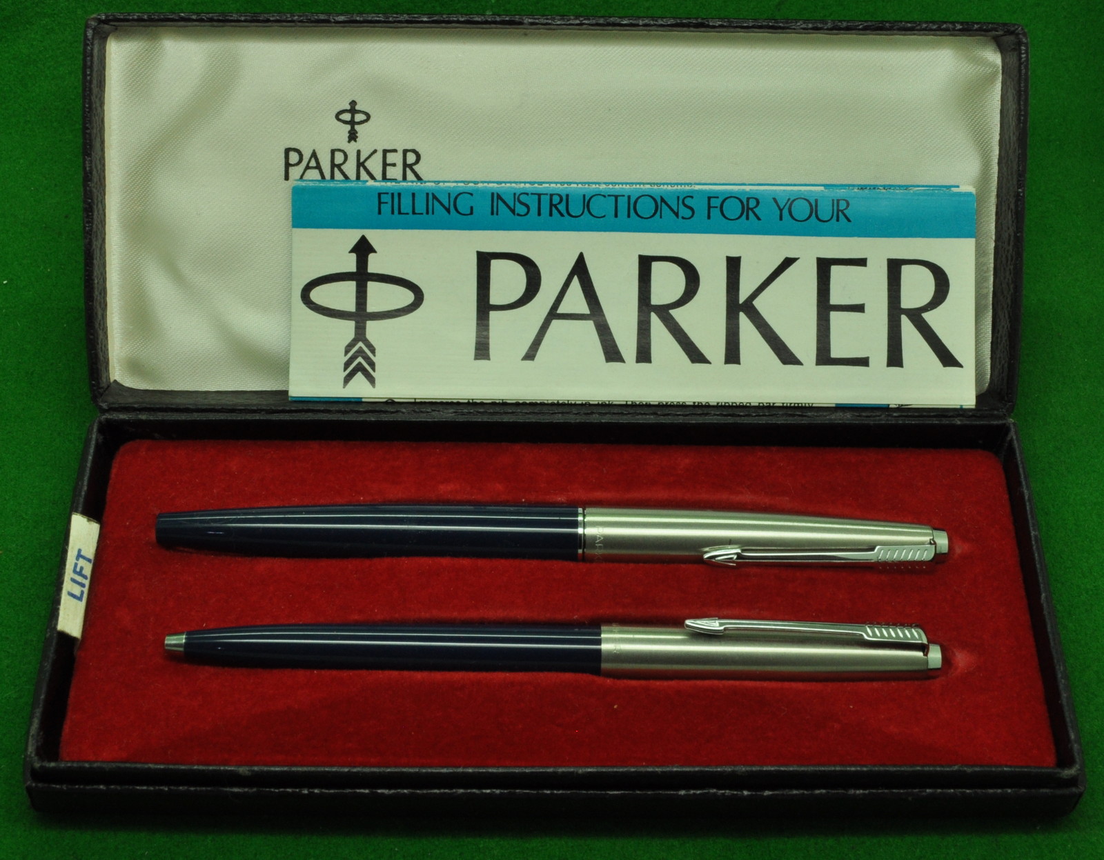 Details about   Parker Vintage 45 fountain pen chrome barrel ring--new old stock 