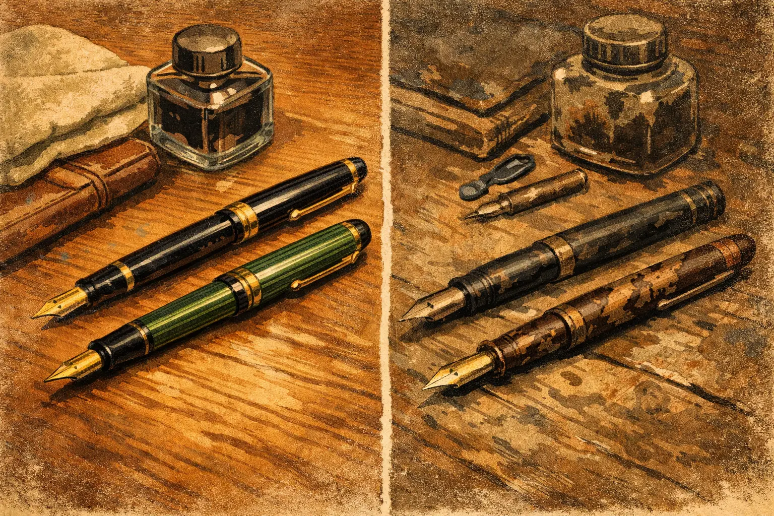 Restored Pens Versus Unrestored Pens Compared