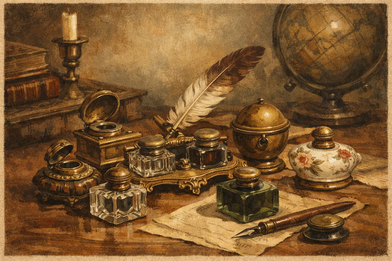 7 Best Antique Desk Inkwells Worth Seeking