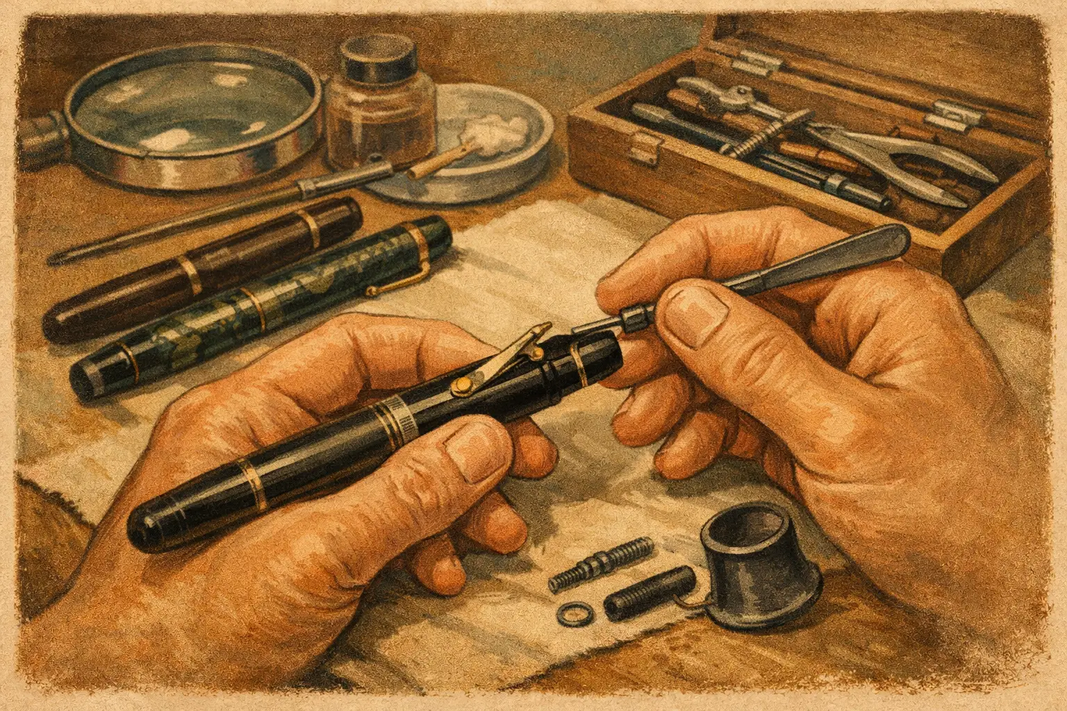Repairing Pen Levers Without Losing Value